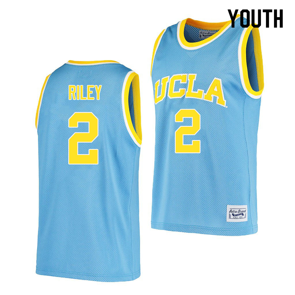 Youth #2 Cody Riley UCLA Bruins College Jerseys Sale-Retro Blue - Click Image to Close